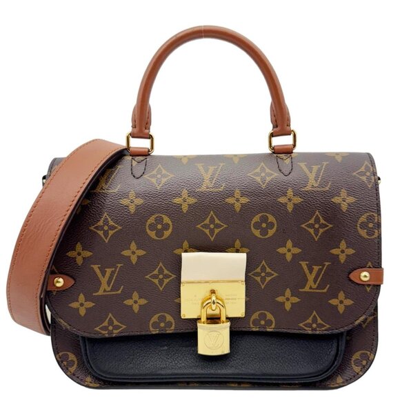 Louis Vuitton  Vaugirard Monogram Canvas Shoulder Bag Black - Picture 1 of 16